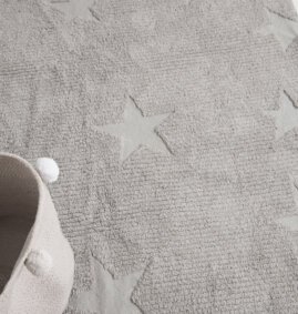 Estrelas Hippy Cinza 120 x 175 cm