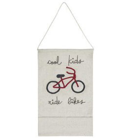 Enfeite de parede Cool Kids Ride Bikes 45 x 70 cm