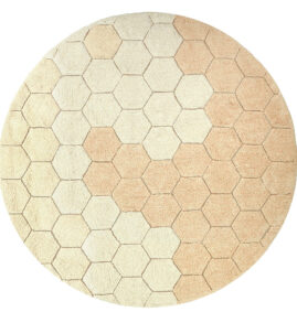 Tapete lavável Honeycomb Golden Ø140 cm