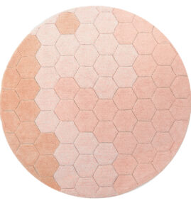 Tapete lavável Honeycomb Rose Ø140 cm
