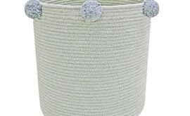 Cesta Bubbly  azul  sálvia Ø30 x 30 cm