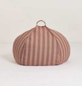 Puff VIBES round rosa e malva 70 x 30 cm