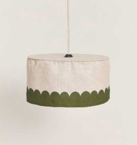 Lustre VIBES linho verde 40 x 18 cm