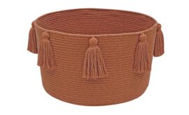 Cesta Tassels Castanha Ø40 x 25 cm