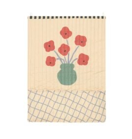 Organizador parede VIBES Poppies 55 x 70 x 4 cm