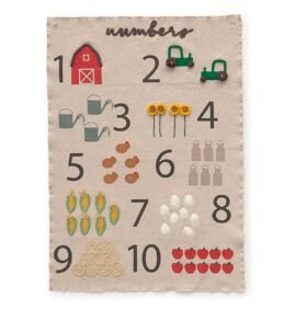 Enfeite Farm Numbers 70 x 100  cm