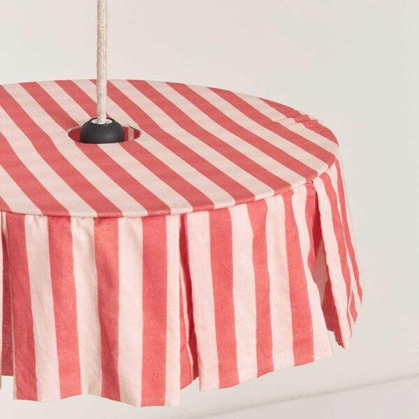 Lustre VIBES vermelho 40 x 12 cm