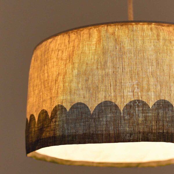 Lustre VIBES linho verde 40 x 18 cm