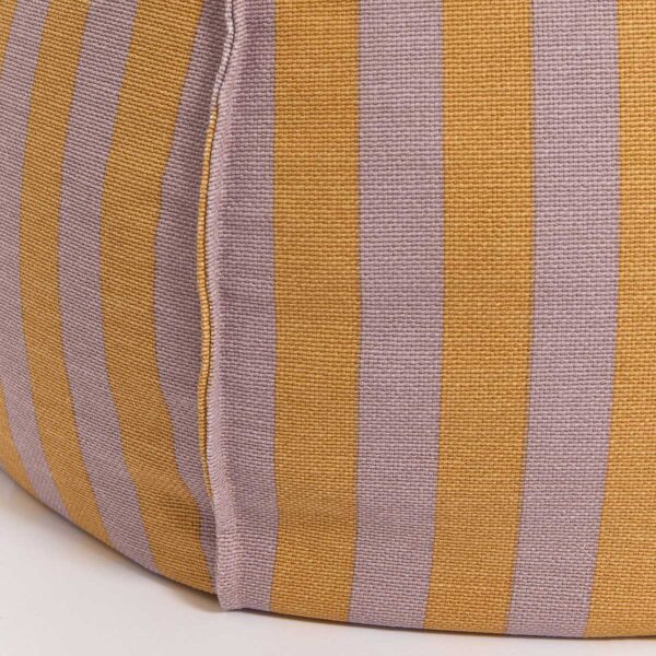 Puff VIBES round amarelo e lilás 70×30 cm