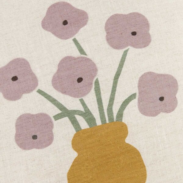 Almofada VIBES linho flowers 40 x 40 x 8 cm