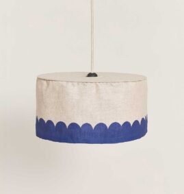 Lustre VIBES linho azul 40 x 18 cm