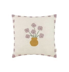 Almofada VIBES linho flowers 40 x 40 x 8 cm