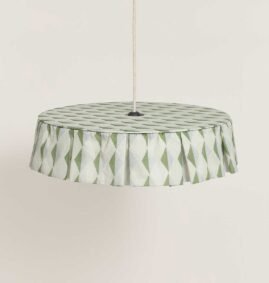 Lustre VIBES harlequim verde azul 50 x 12 cm