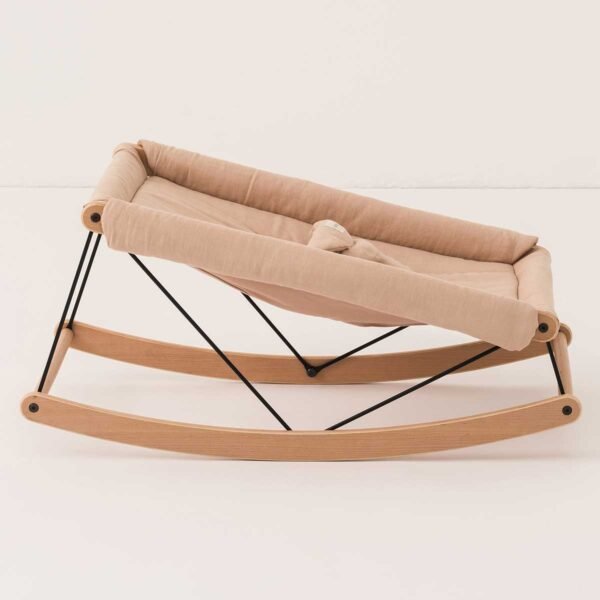 Bebê conforto Growing green linho sand  82 x 44 x 39 cm