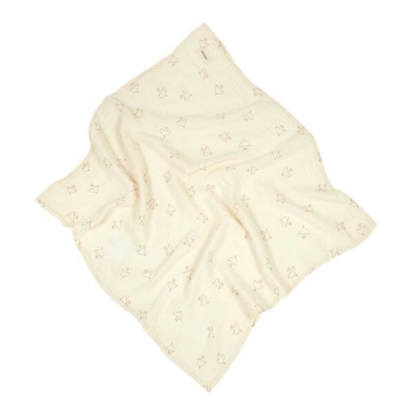 Swaddle bebê Wabi Sabi Brown Hoshi Birds 70 x70 cm
