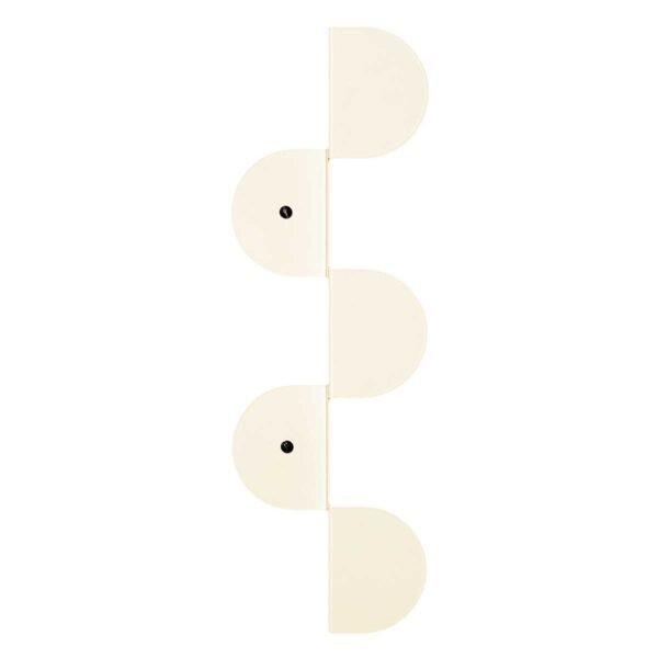 Cabideiro de parede aço Ivory  37 x 12 x 4  cm