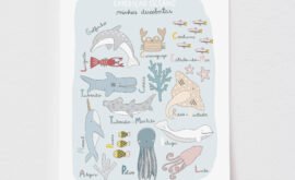Pôster Decorativo Expedição Oceano 50 x 70 cm
