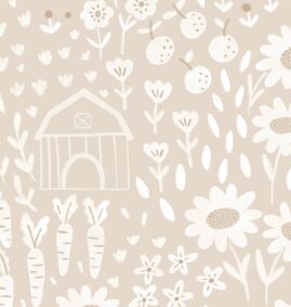 Papel de Parede Campo de Girassol color Bege  2,80 x 0,45 m