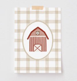Pôster Decorativo Casa de Fazenda 40 x 50 cm