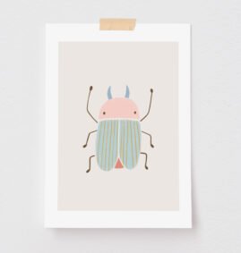 Pôster Decorativo Besouro 21 x 29,7 cm