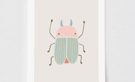 Pôster Decorativo Besouro 21 x 29,7 cm