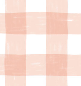 Papel de Parede Vichy P Salmão 2,80 x 0,45 m