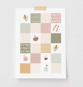 Pôster Decorativo Horta 21 x 29,7 cm