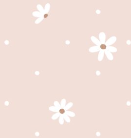 Papel de Parede Margaridas color Rosa 2,80 x 0,45 m