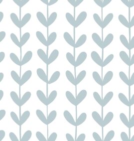 Papel de Parede Vaso de Alecrim Azul  2,80 x 0,45 m