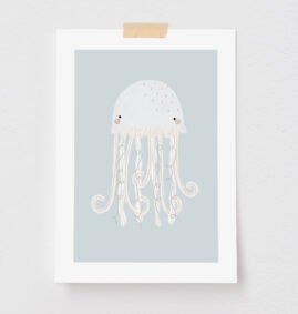 Pôster Decorativo Água-Viva 29,7 x 42 cm