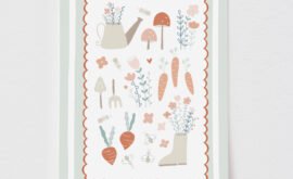 Pôster Decorativo Jardinagem 50 x 70 cm