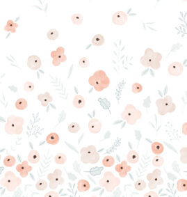 Painel de Parede Florido Coral 2,80 x 0,45 m