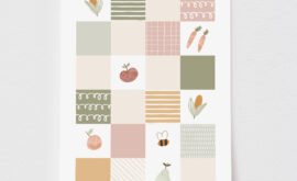 Pôster Decorativo Horta 50 x 70 cm