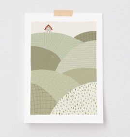 Pôster Decorativo Colina 21 x 29,7 cm