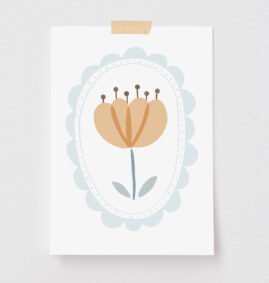 Pôster Decorativo Peonia 50 x 70 cm
