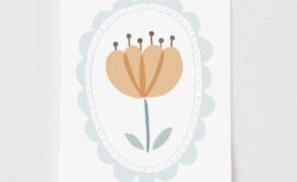 Pôster Decorativo Peonia 50 x 70 cm