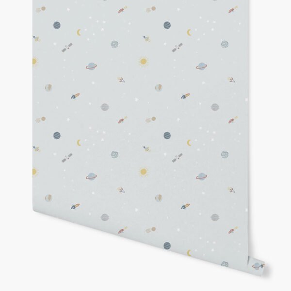 Papel de Parede Espaço  color Azul 2,80 x 0,45 m