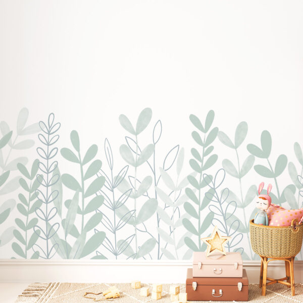 Painel de Parede Aquarela Menta 2,80 x 0,45 m