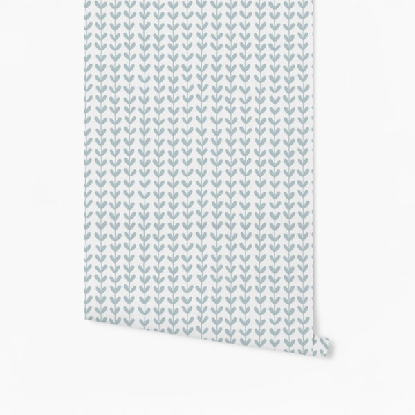 Papel de Parede Vaso de Alecrim Azul  2,80 x 0,45 m