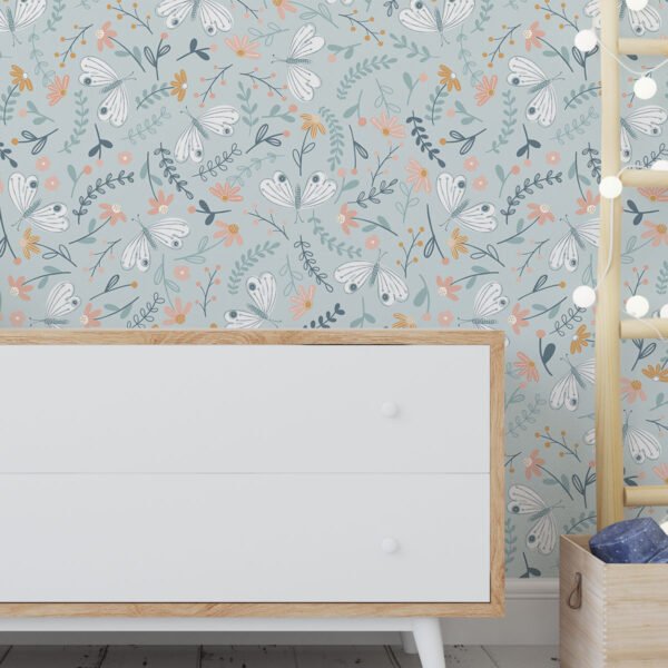 Papel de Parede Asas color Acqua 2,80 x 0,45 m