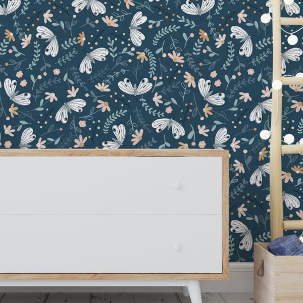 Papel de Parede Asas color Cobalto 2,80 x 0,45 m