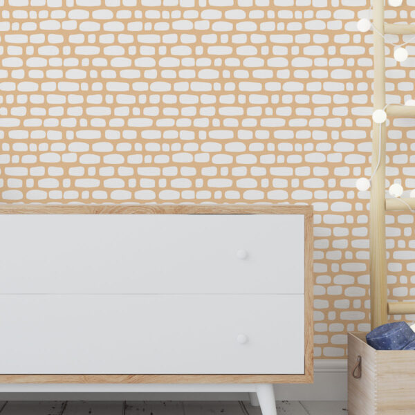 Papel de Parede Bricks color Amarelo 2,80 x 0,45 m