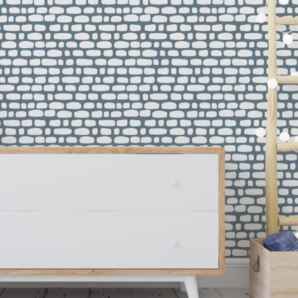 Papel de Parede Bricks color Cobalto 2,80 x 0,45 m