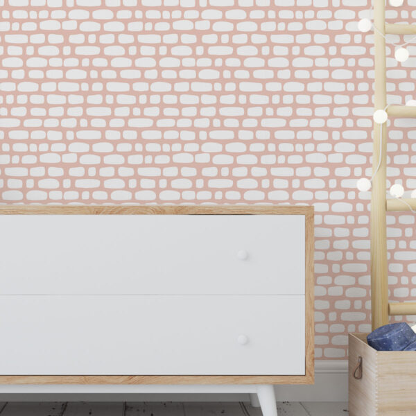 Papel de Parede Bricks color Nude 2,80 x 0,45 m