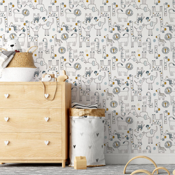 Papel de Parede Floresta Azul 2,80 x 0,45 m