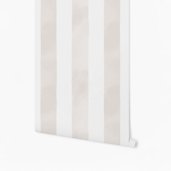 Papel de Parede Toalha de Praia Aquarela Bege  2,80 x 0,45 m