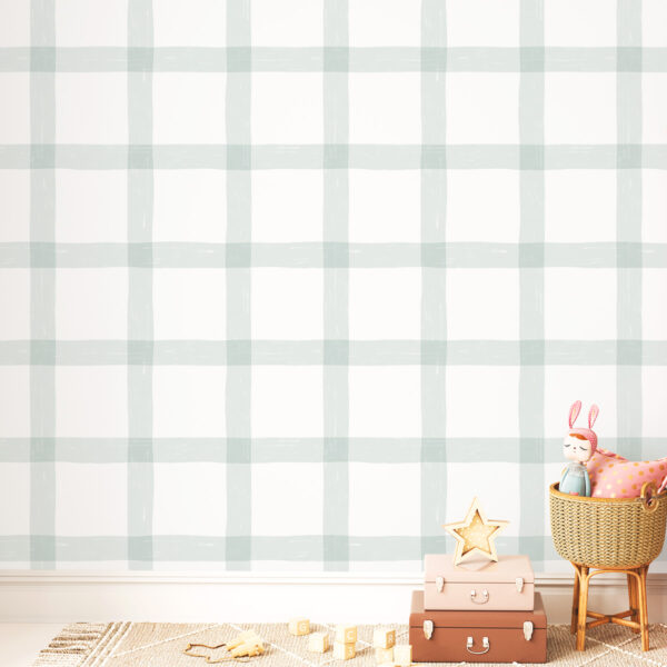 Papel de Parede Vichy G Menta 2,80 x 0,45 m