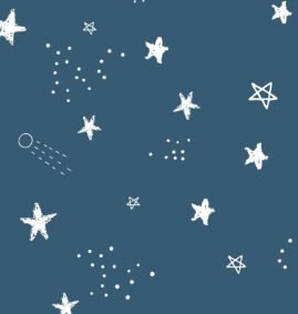 Papel de Parede Céu Estrelado color Noite 2,80 x 0,45 m