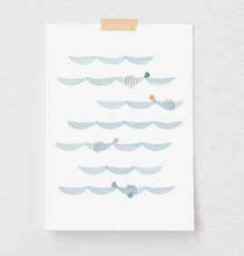 Pôster Decorativo Escamas 50 x 70 cm