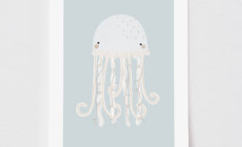 Pôster Decorativo Água-Viva 40 x 50 cm